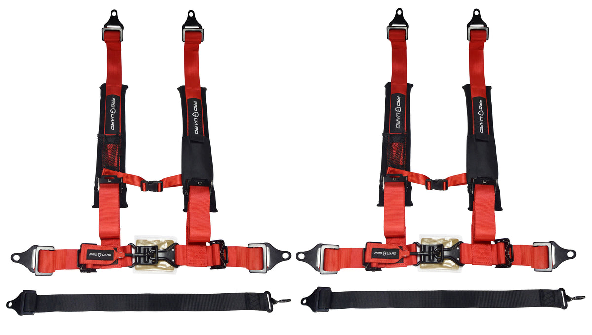 ProGuard Offroad Harnesses (2-Pack Red) w/ 2" Nylon Straps & 4 Points of Contact