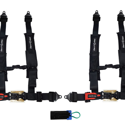 ProGuard Offroad (2) Harnesses - Black 3" Straps 4 Points of Contact Bypass Clip