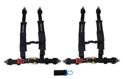 ProGuard Offroad (2) Harnesses - Black 3" Straps 4 Points of Contact Bypass Clip