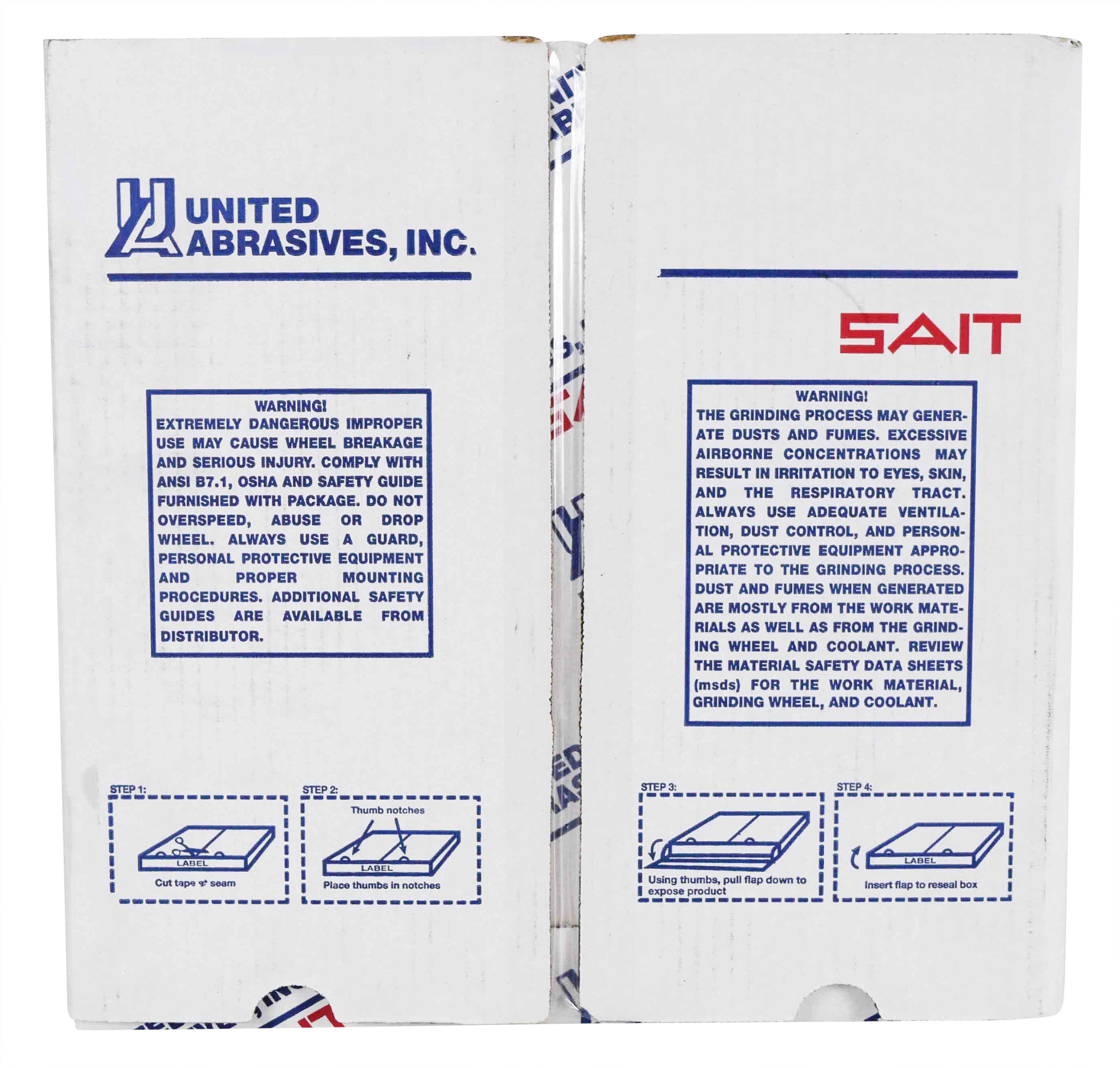 SAIT 23458 14x1/8" 20mm Arbor MAX RPM 5,460 Ductile Portable Saw Cut-Off Wheel