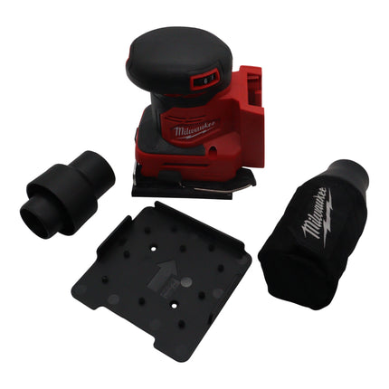 Milwaukee M18 Orbital 1/4″ Sheet Sander (Tool Only) – Variable Speed Cordless Sanding Tool with Redlink Intelligence, 1.6 mm Orbit, Integrated Dust Collection, Includes Dust Bag, Adapter & Sandpaper