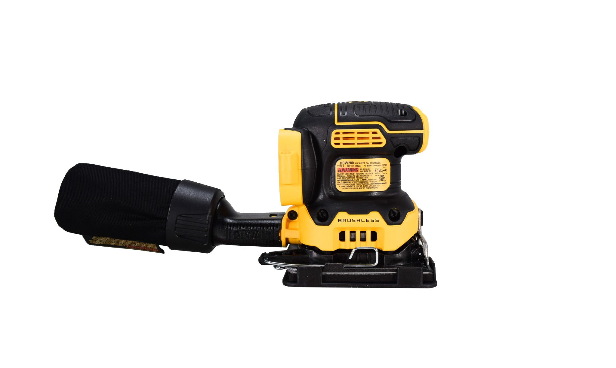 Dewalt DCW200B 20V MAX XR Brushless Cordless 1/4 Sheet Variable Speed Sander (Tool Only)