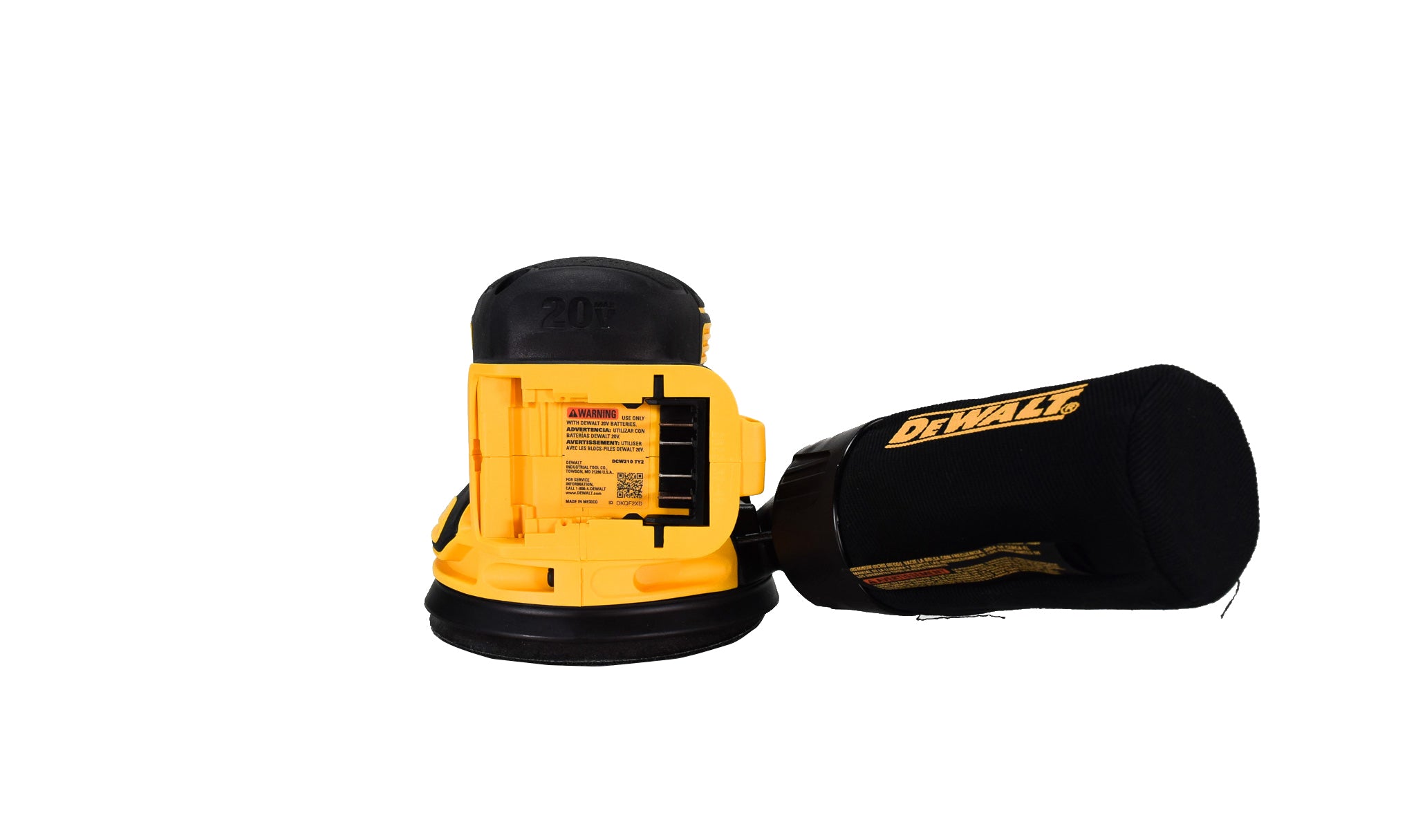 DeWalt DCW210Q1 20V Brushless 5" Cordless Variable-Speed Random Orbital Sander Kit