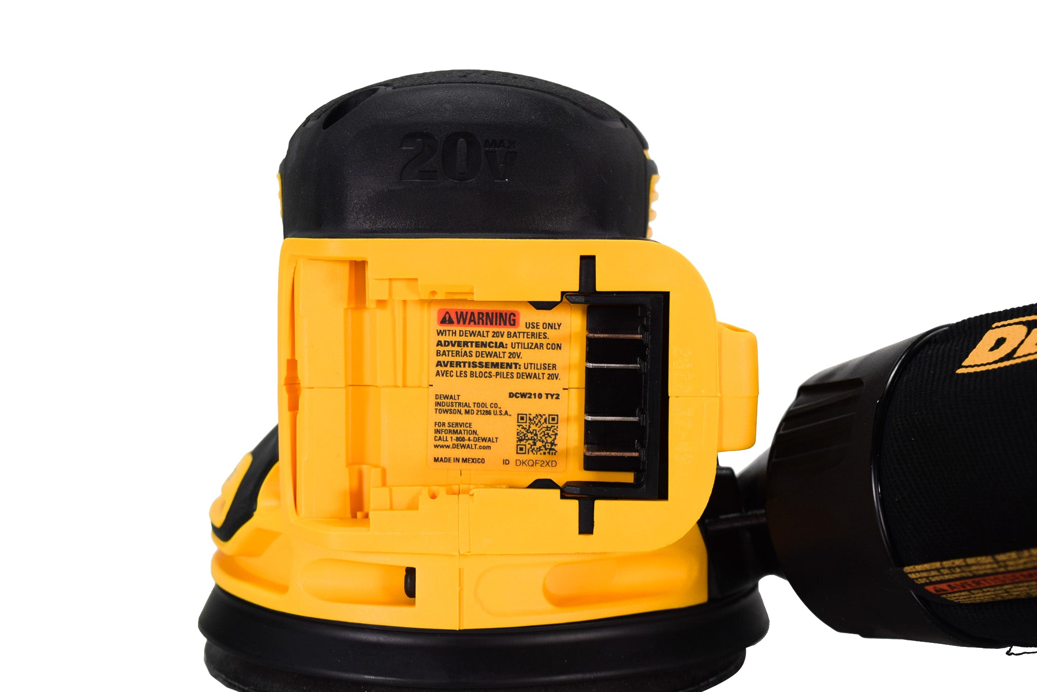 DeWalt DCW210Q1 20V Brushless 5" Cordless Variable-Speed Random Orbital Sander Kit