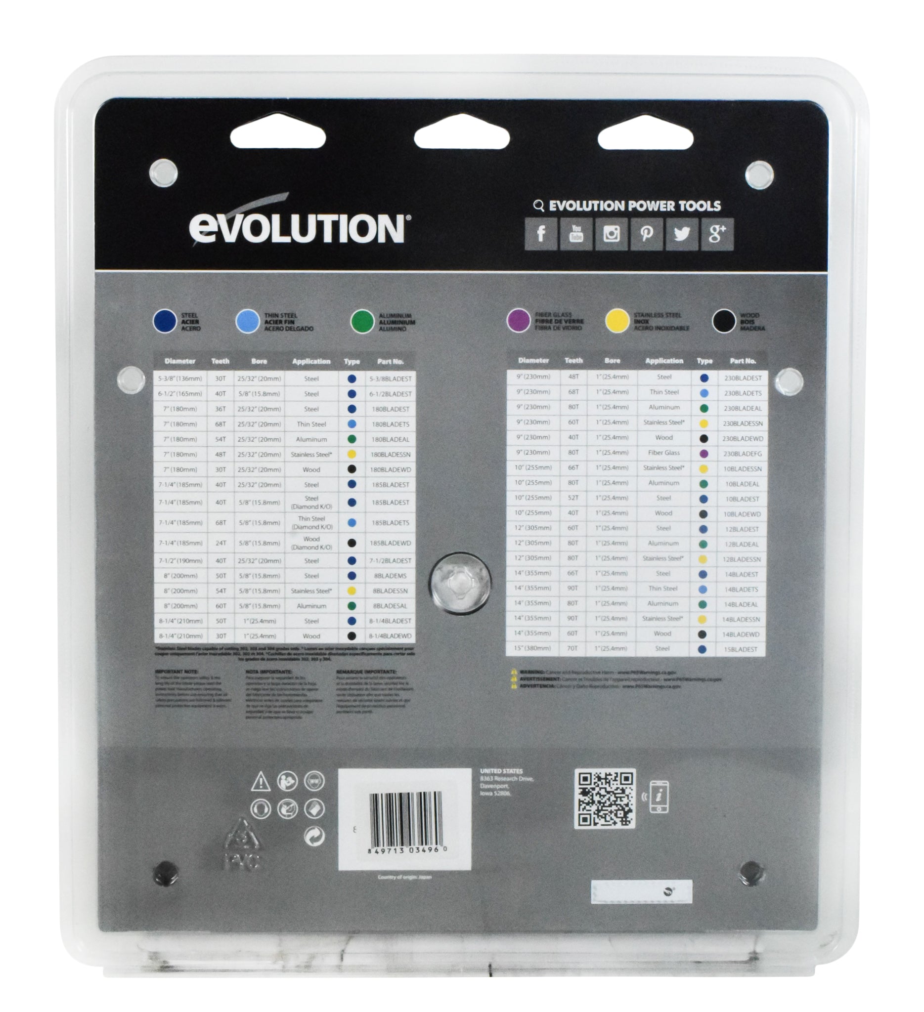 Evolution Power Tools 10BLADESSN Stainless Steel Cutting Saw Blade, 10-Inch x 66-Tooth