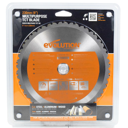 Evolution Power Tools RAGE230BLADE 9-Inch Multipurpose Cutting Blade