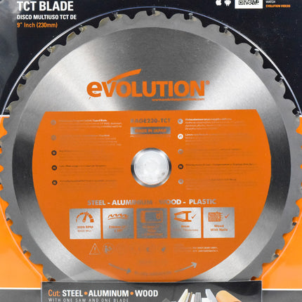 Evolution Power Tools RAGE230BLADE 9-Inch Multipurpose Cutting Blade