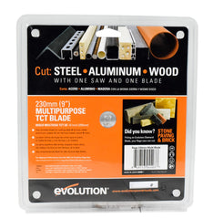 Evolution Power Tools RAGE230BLADE 9-Inch Multipurpose Cutting Blade