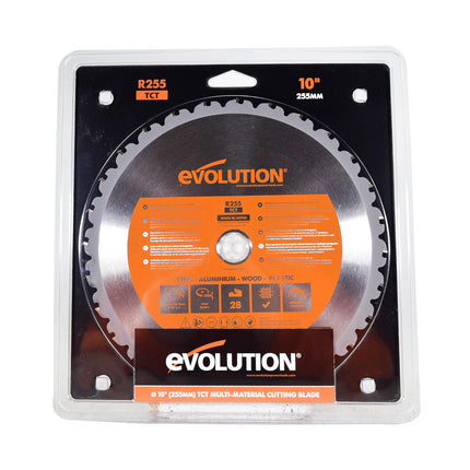 Evolution Power Tools RAGE255BLADE Saw Blade 10 in. Multipurpose Carbide Dry Cut
