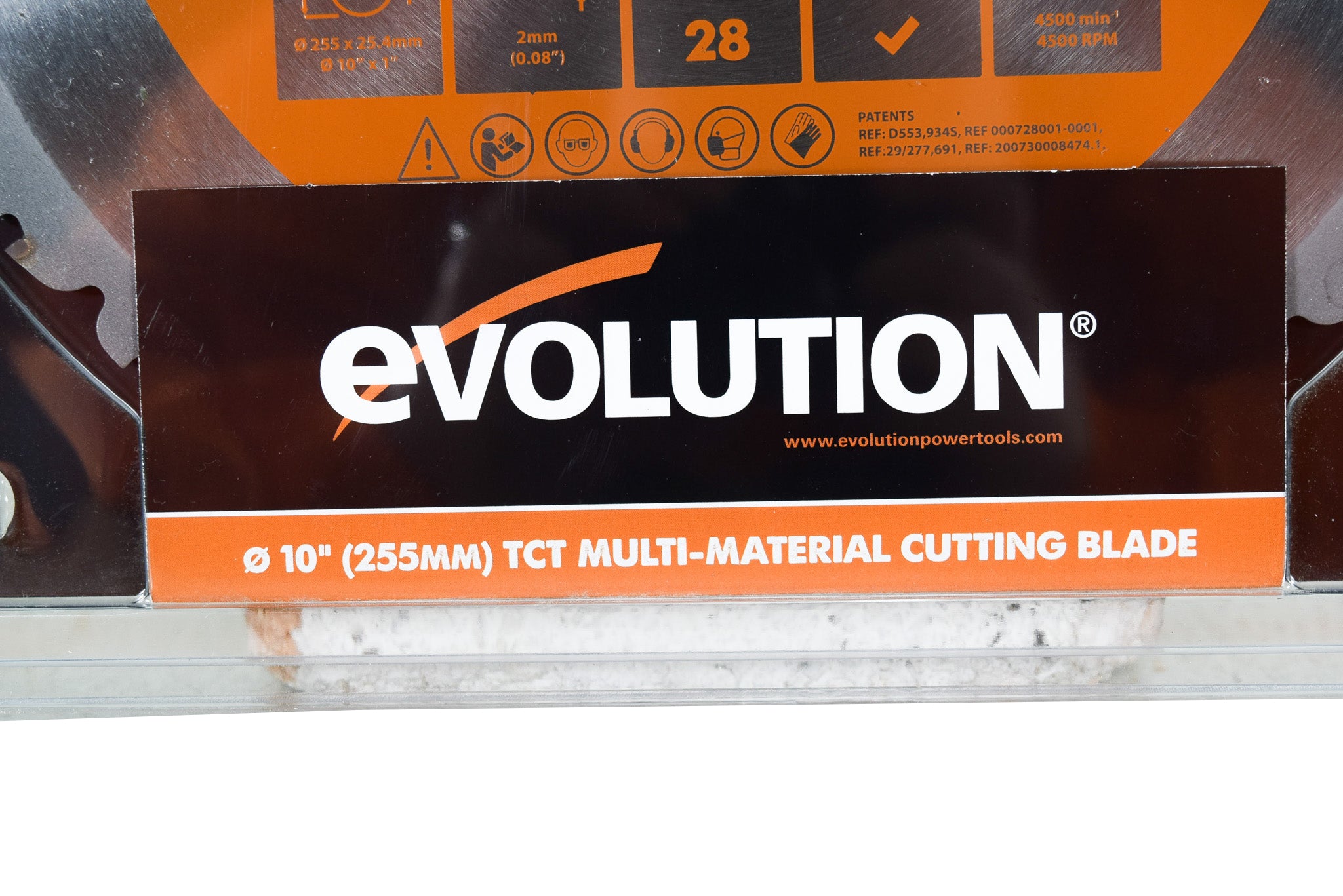 Evolution Power Tools RAGE255BLADE Saw Blade 10 in. Multipurpose Carbide Dry Cut