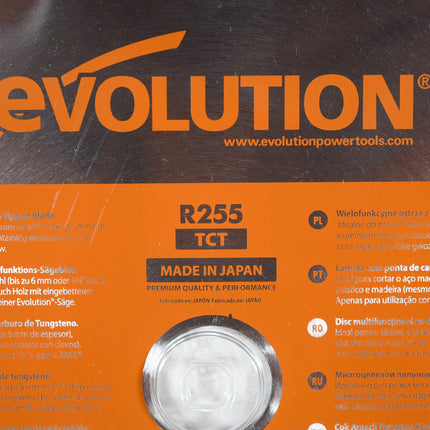 Evolution Power Tools RAGE255BLADE Saw Blade 10 in. Multipurpose Carbide Dry Cut