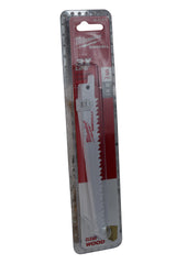 MILWAUKEE 48-00-5015 6"L x 6 TPI Wood Cutting Bi-Metal Reciprocating Saw Blade
