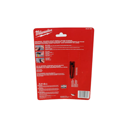 Milwaukee 48-22-1504 FASTBACK w/ Storage & 50PC General Utility Blades Set