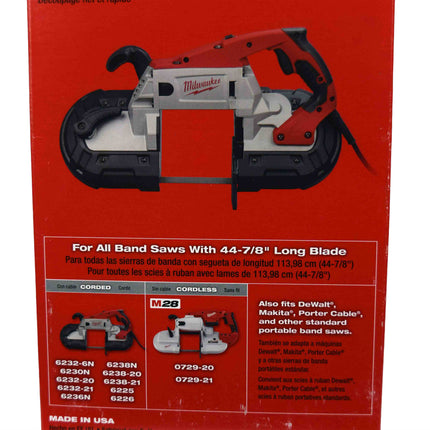 Milwaukee 48-39-0501 10 TPI Standard Deep Cut Portable Band Saw Blade