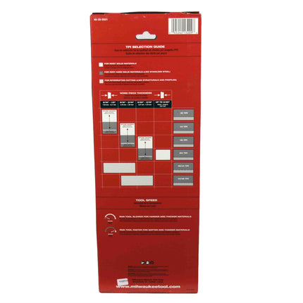 Milwaukee 48-39-0501 10 TPI Standard Deep Cut Portable Band Saw Blade