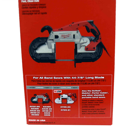 Milwaukee 48-39-0511 14 TPI Standard Deep Cut Portable Band Saw Blade 3 Pack