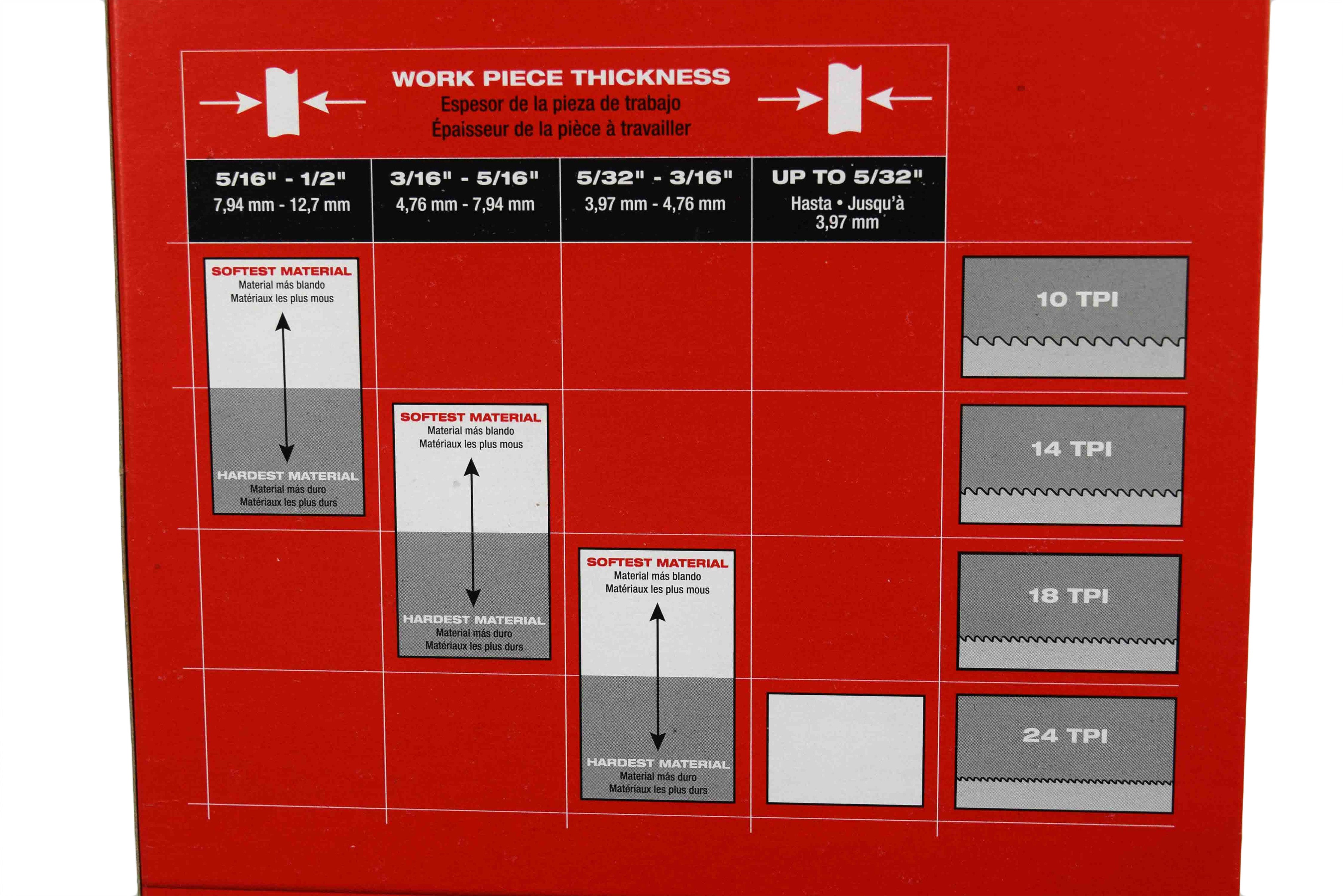 Milwaukee 48-39-0519 35-3/8 in. 14 TPI Compact Portable Band Saw Blade 3-Pack