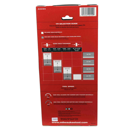 Milwaukee 48-39-0519 35-3/8 in. 14 TPI Compact Portable Band Saw Blade 3-Pack