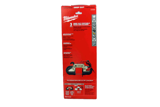 Milwaukee 48-39-0521 18 TPI Standard Deep Cut Band Saw Blade 3 Pack
