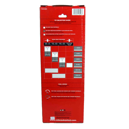 Milwaukee 48-39-0521 18 TPI Standard Deep Cut Band Saw Blade 3 Pack