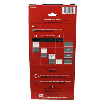 Milwaukee 48-39-0529 35-3/8 in. 18 TPI Compact Portable Band Saw Blade 3-Pack