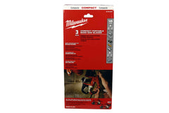 Milwaukee 48-39-0529 35-3/8 in. 18 TPI Compact Portable Band Saw Blade 3-Pack