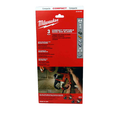 Milwaukee 48-39-0539 Compact Portable Band Saw Blade 24 TPI