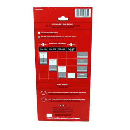 Milwaukee 48-39-0539 Compact Portable Band Saw Blade 24 TPI