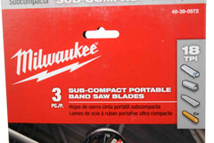 Milwaukee 48-39-0572 18 TPI Sub-Compact Portable Band Saw Blade