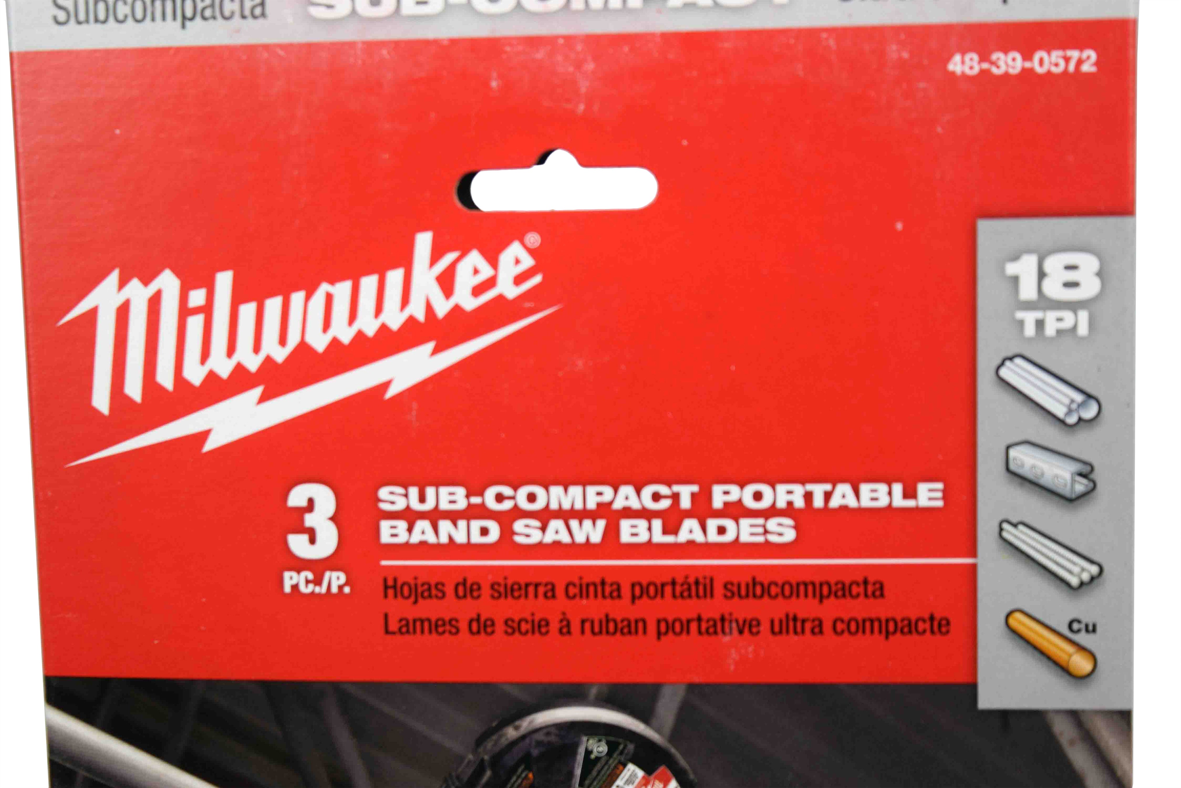 Milwaukee 48-39-0572 18 TPI Sub-Compact Portable Band Saw Blade