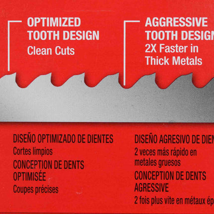 Milwaukee 48-39-0609 35-3/8inch 8-10 Tpi Extreme Thick Metal Compact