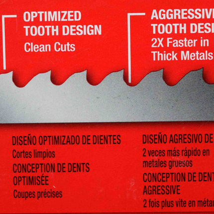 Milwaukee 48-39-0711 27inch 18-Tpi Extreme Thin Metal Bandsaw Blades 3