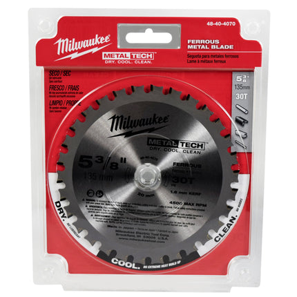 Milwaukee 48-40-4070 5-3/8-Inch 30T Ferrous Metal Blade