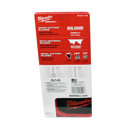 Milwaukee 49-22-1132 Wood and Metal Mega Reciprocating Saw Blade Kit