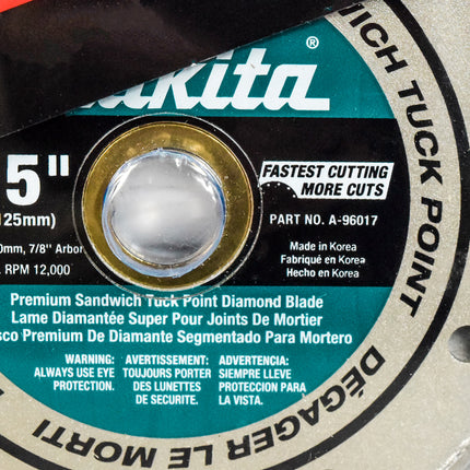 Makita A-96017 5-inch General Purpose Tuckpointing Diamond Blade
