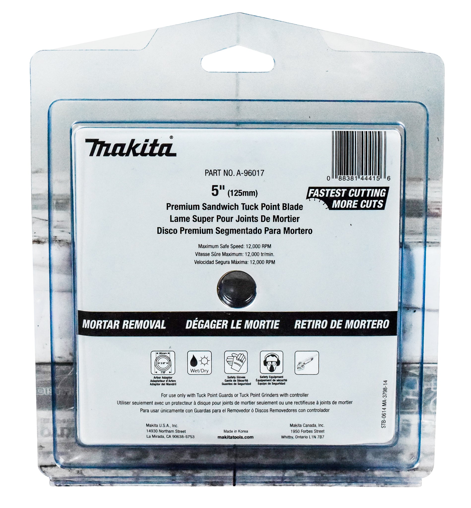 Makita A-96017 5-inch General Purpose Tuckpointing Diamond Blade