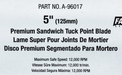 Makita A-96017 5-inch General Purpose Tuckpointing Diamond Blade