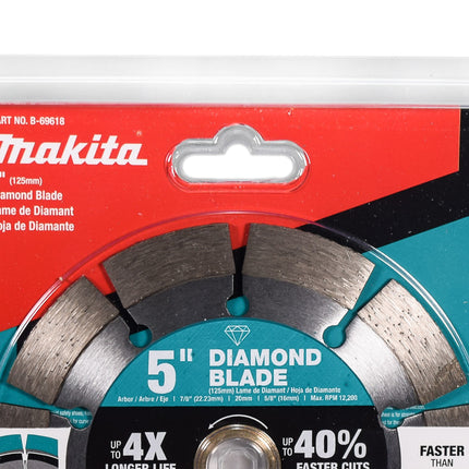 Makita B-69618 5-inch General Purpose Segmented Rim Diamond Blade