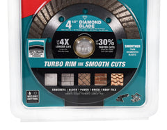 Makita-B-69696 4-1/2-inch General Purpose Turbo Rim Diamond Blade