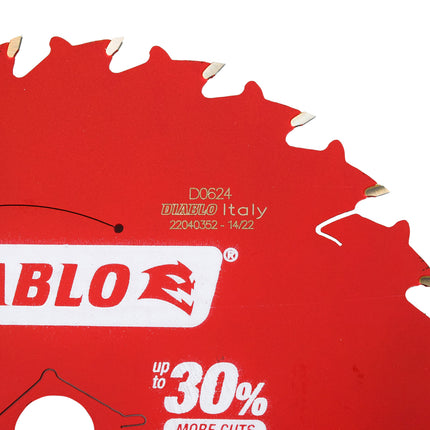 Diablo D0624A 6-1/2" x 24-Teeth Framing Saw Blade for Wood