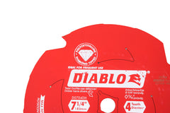 Diablo D0704DHA 7 1/4" 4T PCD Tip TCG Hardie Blade Fiber Cement Saw Blade