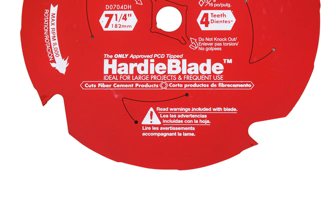 Diablo D0704DHA 7 1/4" 4T PCD Tip TCG Hardie Blade Fiber Cement Saw Blade 2 Pack