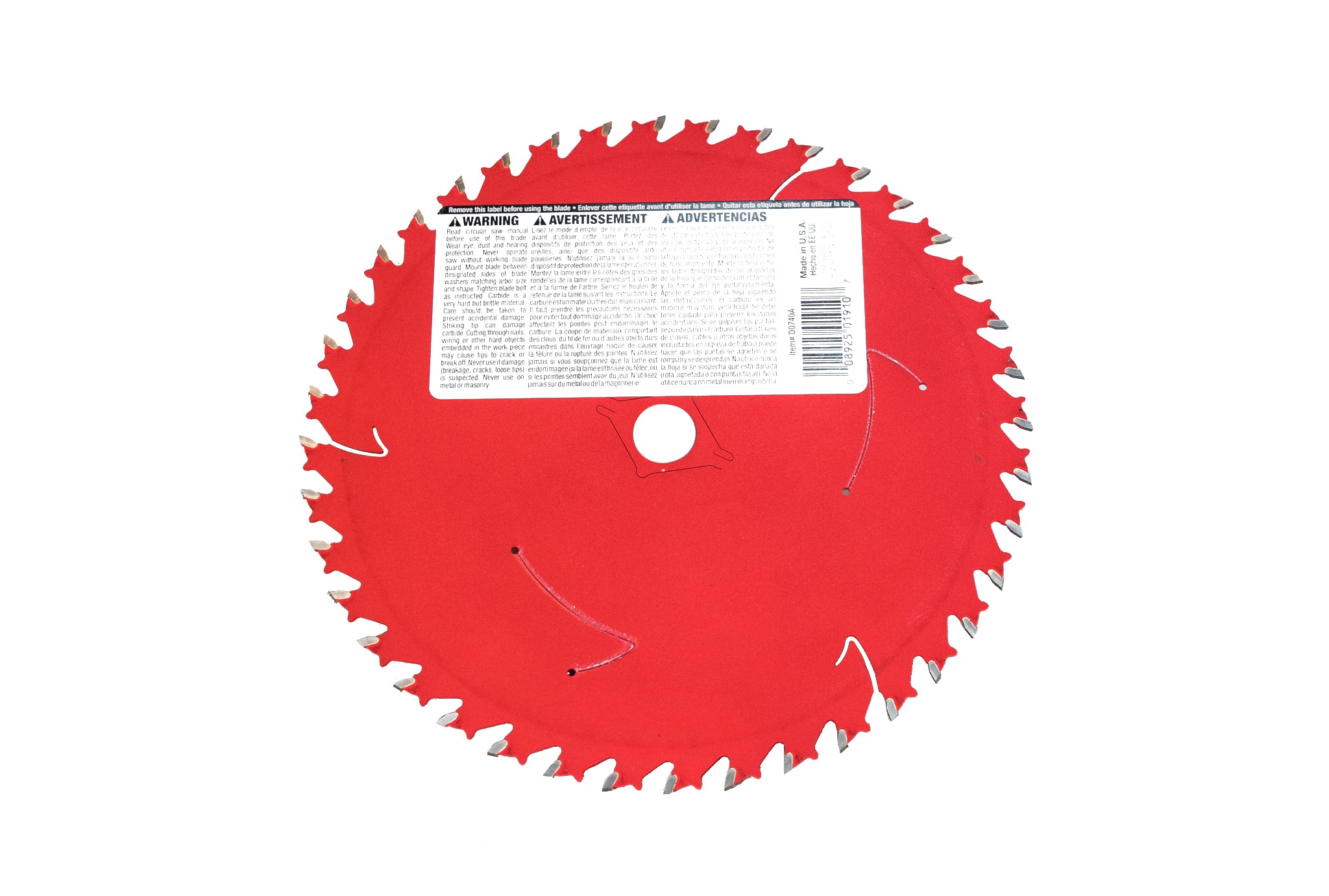 Diablo D0740A 7-1/4" x 40-Teeth Finish Saw Blade for Wood