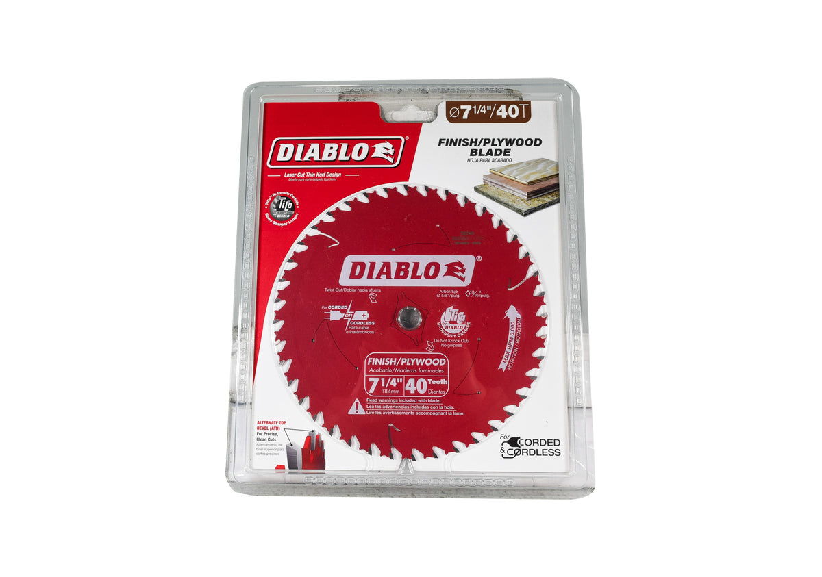 Diablo D0740X 7-1/4 in. x 40 Tooth Finish Saw Blade