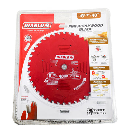 Diablo D0840X 8-1/4 in. x 40 Tooth Finishing Saw Blade