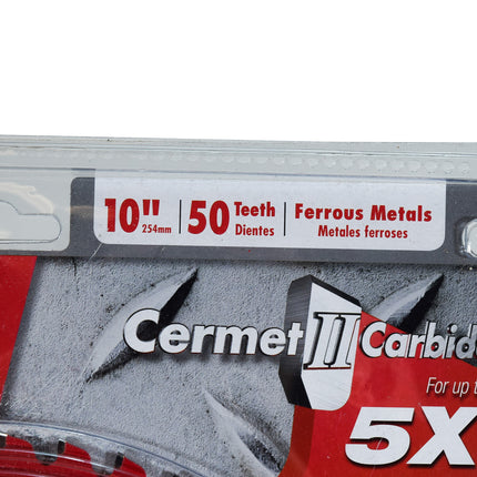 Diablo D1050CF 10" x 50-Teeth Steel Demon Cermet II Saw Blade for Medium Metal