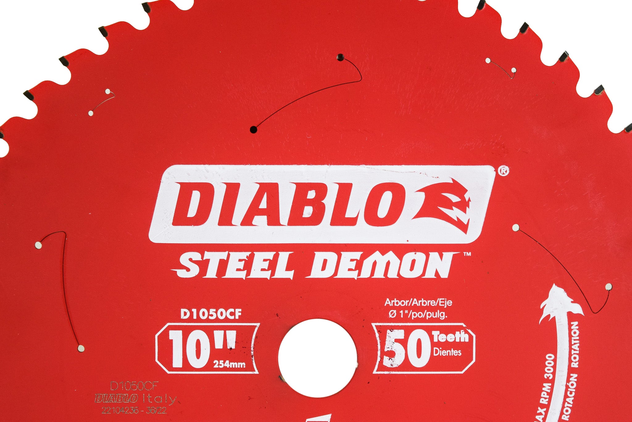 Diablo D1050CF 10" x 50-Teeth Steel Demon Cermet II Saw Blade for Medium Metal