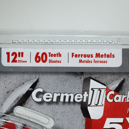 Diablo D1260CF 12" x 60-Teeth Steel Demon Cermet II Saw Blade for Medium Metal