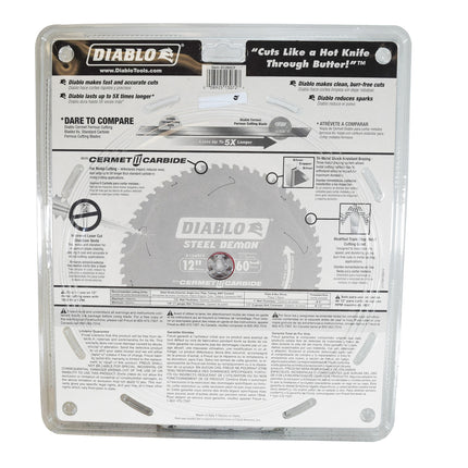 Diablo D1260CF 12" x 60-Teeth Steel Demon Cermet II Saw Blade for Medium Metal