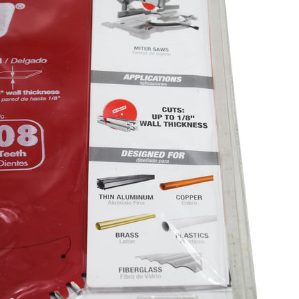 Diablo D14108N 14" x 108-Teeth Saw Blade for Thin Aluminum